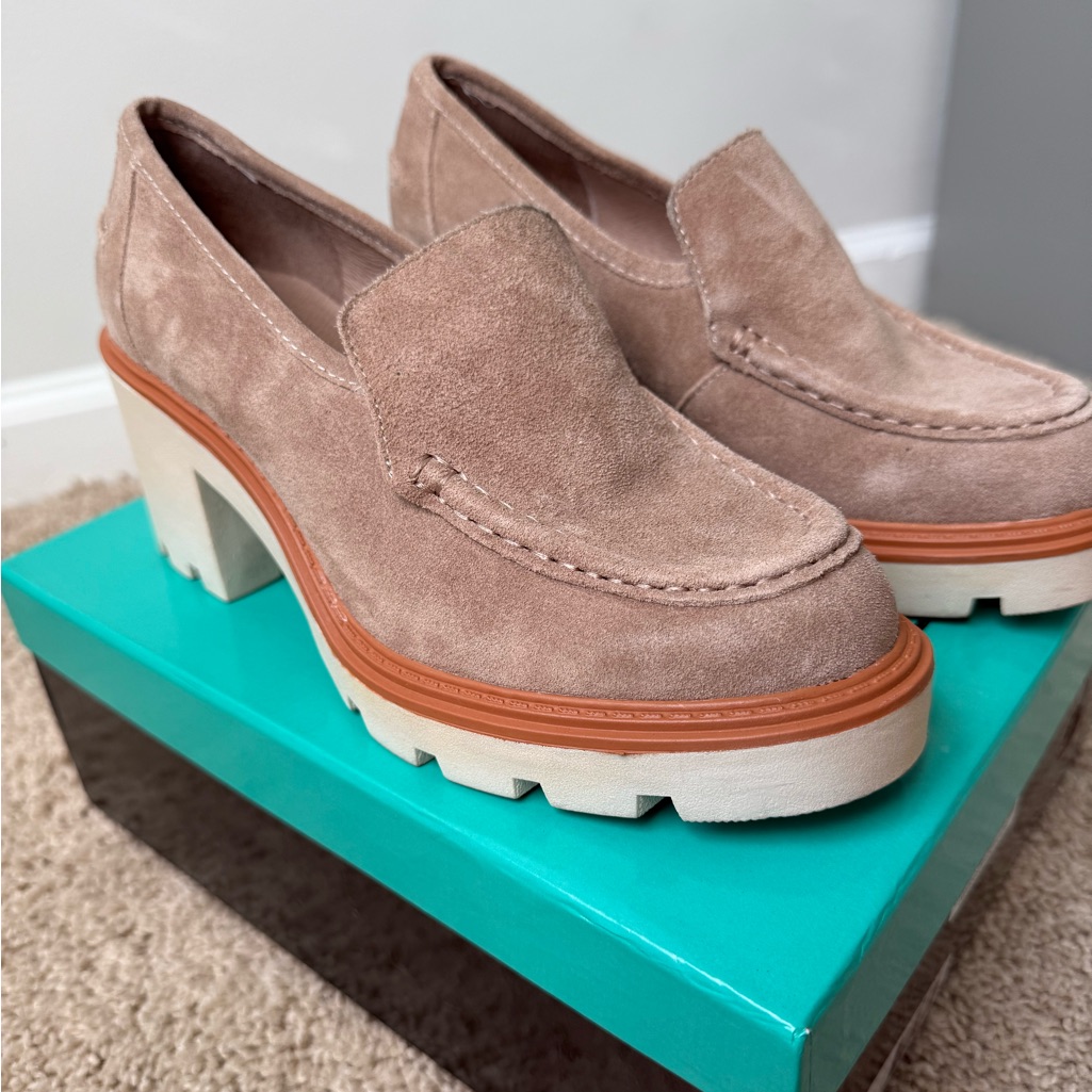 Chocolat Blu Tan Suede Platform Loafers